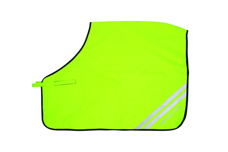 Hy Equestrian Reflector Quarter Mesh Exercise Sheet - Yellow